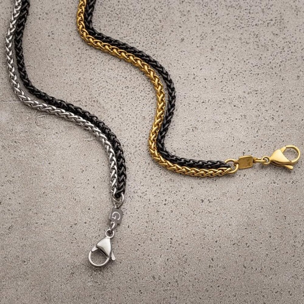 Mens Bracelet Dvir - Stainless Steel for Men, Non Tarnish Rope Chain Bracelets, - Picture 8 of 8